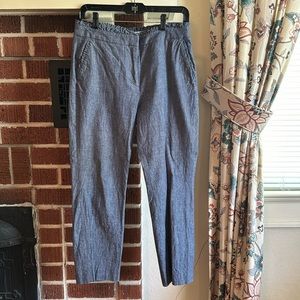 Cropped cotton denim pant